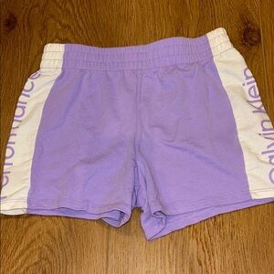 Calvin Klein Lavender and Cream Shorts